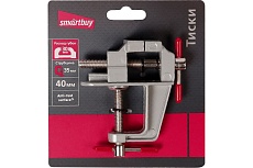 Тиски Smartbuy 40 мм, с зажимами для детали и крепления к столу tools SBT-TM-40P1