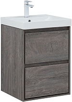 Тумба с раковиной Aquanet Милан 50 см дуб рошелье