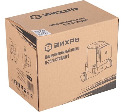 Циркуляционный насос Вихрь Ц-25/8 СТАНДАРТ 68/7/11