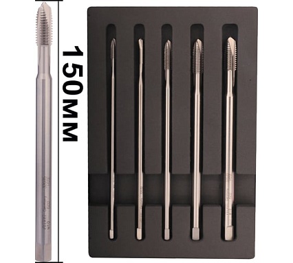 Набор метчиков VOLKEL машинных M4-M10 HSSE DIN371XL 5пр V47932