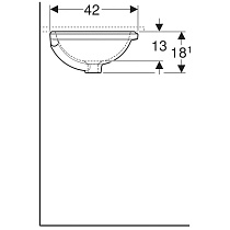 Раковина Geberit VariForm 48 см 500.748.01.2