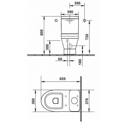 Бачок для унитаза Duravit Starck 3 0920100005