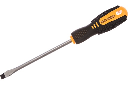 Шлицевая отвертка Rexant SL 8х150 мм, двухкомпонентная рукоятка 12-4724