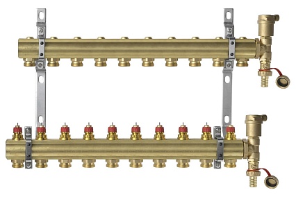 Комплект коллекторов Danfoss FHF-2 set , 10 выходов /088U0710/ 049507