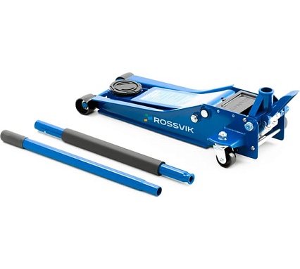 Подкатной домкрат Rossvik V3 LOW PROFILE с педалью, г/п 3 т, 75-505 мм PEDAL TH32505B
