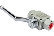 Гидравлический шаровой кран TITAN LOCK 1/4&quot;, типа ВР-ВР, с креп. отв., сталь TLHYDV1/4F