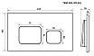 Кнопка смыва Timo Soli FP-002MB матовый черный