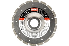 Диск алмазный для резки/шлифовки PRO 206-234 (125х22 мм) Hammer 596678