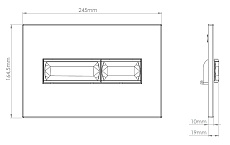 Кнопка смыва Vincea Line VFP-732CH хром