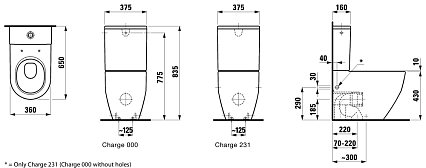 Чаша для унитаза Laufen Pro 8.2595.2.000.231.1