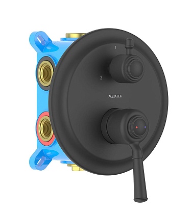 Смеситель для ванны Aquatek Классик AQ1547MB черный матовый