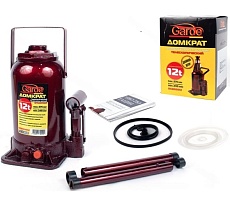 Гидравлический домкрат GARDE 12 т, бутылочный, 230-575 мм, двойной шток DGB02012