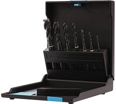 Набор спиральных машинных метчиков VOLKEL M3-M12 HSSE-VAP DIN371/376 (C/2,5P, R39) 7пр V47862