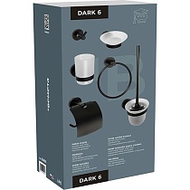 Набор аксессуаров для ванной комнаты Bemeta Dark 204600 черный