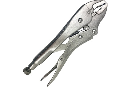 Клещи зажимные WORKPRO с изогнутыми зажимами 180мм CR-V PRO WP231058