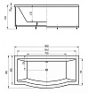 Акриловая ванна Aquatek Гелиос 180х90