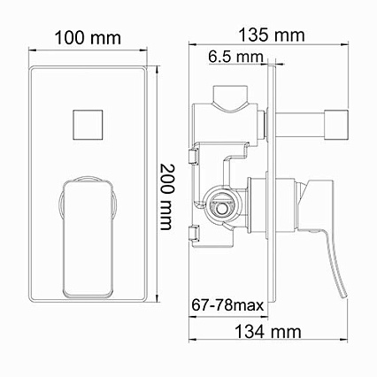 Смеситель для ванны WasserKRAFT Exter 1641 светлая бронза