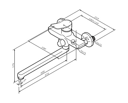 Смеситель для ванны AM.PM X-Joy F85A90000 хром