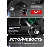 Домкрат подкатной гидравлический Rockforce с комплектом стоек механических, 2т+резиновая накладка (h min 130мм, h max 330мм) RF-TH12074(47839)