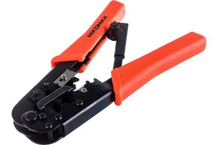 Обжимной инструмент, 2 гнезда, с храповиком Nikomax NMC-568R