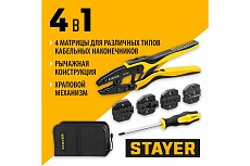 Пресс-клещи для кабельных наконечников Stayer SP-4M 45445