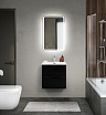 Мебель для ванной BelBagno Marino-Cer-Mini 50 см Nero Lucido