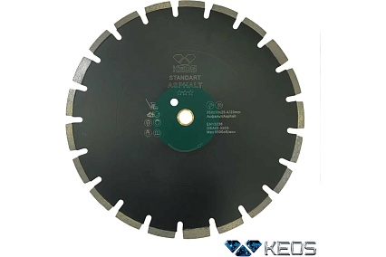 Диск алмазный Standart по асфальту (350х25.4/20 мм) KEOS DBA02.350S