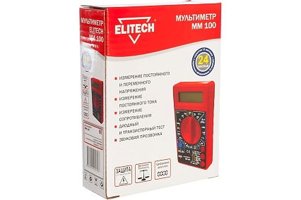 Мультиметр Elitech ММ 100 182085