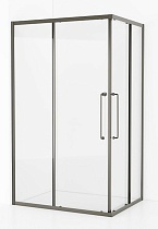 Душевой уголок Cezares Relax 120x90 прозрачный, оружейная сталь RELAX-304-AH-2-120/90-C-GM