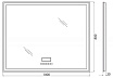 Зеркало BelBagno SPC-GRT-1000-800-LED-TCH-RAD 100x80 см с bluetooth, термометром и радио