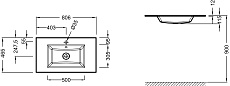 Раковина Jacob Delafon Vox EB2104-DD2 80 см серый