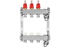 Коллекторная группа ColSys 802 3 выхода, с расходомерами, термостатическими и дренажными клапанами и воздухоотводчиками 180222503
