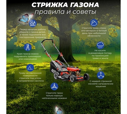 Бензиновая самоходная газонокосилка Eco LG-634 EC1506-2