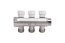 Резьбовой коллектор с вентилями Aqualink вн-нар 3/4, 1/2x3 (Цена за упаковку 2 шт.) арт. 4477
