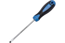 Отвертка с прямым шлицем Hoegert Technik 4х100 мм, сталь S2 HT1S004