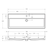 Тумба с раковиной Cezares Molveno 46-120 см Legno Grigio