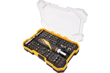 Набор вставок (бит) TOLSEN 1/4", PH, PZ, Hex, Torx, Slotted, 105 предметов 20188