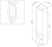 Шкаф пенал Am.Pm Like 35 см R подвесной