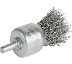Щетка кистевая волнистая с хвостовиком 25 мм, проволока - INOX 0.30 мм DeBever DB80163388