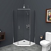 Душевой уголок BelBagno UNO-195-P-1-100-C-Cr 100x100 прозрачный, хром