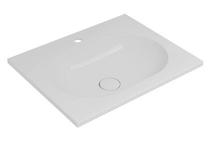 Раковина Vincea VCB-4H600W 60 см гелькоут, белый