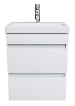 Мебель для ванной Iddis Zodiac 50 см подвесная с ящиками, белый