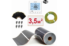 Плёночный электрический тёплый пол ТеплоСофт 3,5м.кв. с wi-fi терморегулятором плёнка 3,5м.кв./wi-fi
