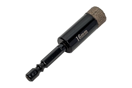 Коронка алмазная по керамограниту 16 мм PROFI 1/4 Skrab 31116