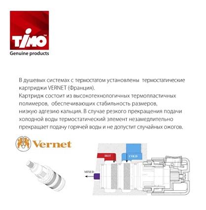 Душевой набор Timo Petruma SX-5079/03SM термостат, черный