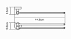 Полотенцедержатель WasserKRAFT Isen K-4031, двойной