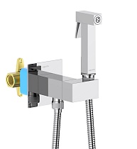 Смеситель Aquatek Лира AQ1025CR с гигиеническим душем, хром