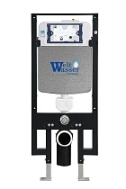 Комплект Weltwasser 10000006599 унитаз Gelbach 004 GL-WT + инсталляция + кнопка Amberg RD-BL