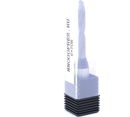 Сверло присадочное монолитное глухое KJ1-10209R (6х70 мм; хв-к 10 мм; правое вращение) МНОГОФРЕЗ 6665