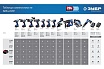 Аккумуляторная батарея Зубр Профессионал 20В, Li-Ion, 4Ач, тип T7 ST7-20-4